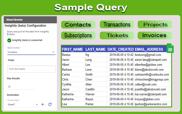 screenshot of Sheet Director